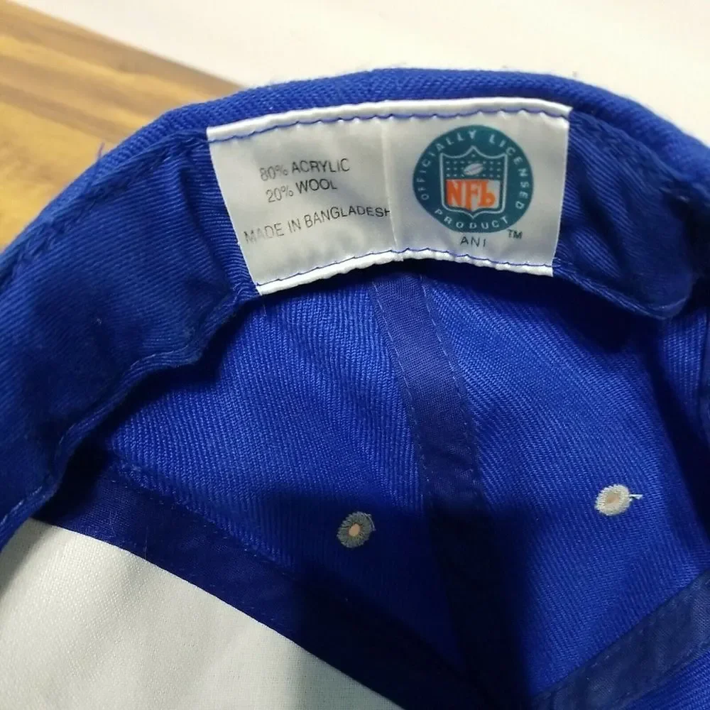 Indianapolis Colts Football Cap Hat Man's NFL‎ adjustable blue Original